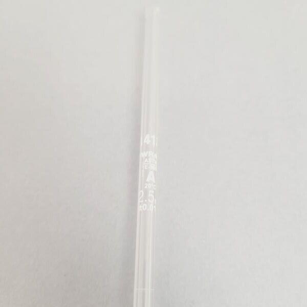 VWR Certified Volumetric Pipet 2.5 ml TD Grade A Total of 6 Pipettes