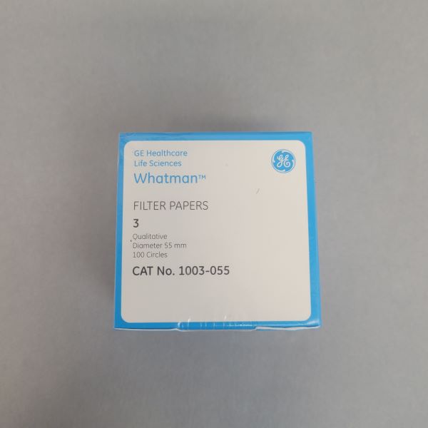 Whatman Filter Paper 55 mm Grade 3 3 Boxes with 100 Filters Each