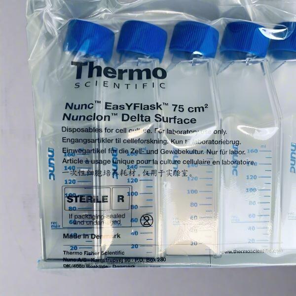 Matraz de cultivo científico Thermo Nunc EasYFlask de 75 cm2, superficie Nunclon Delta de 5 x 20, caja de 100