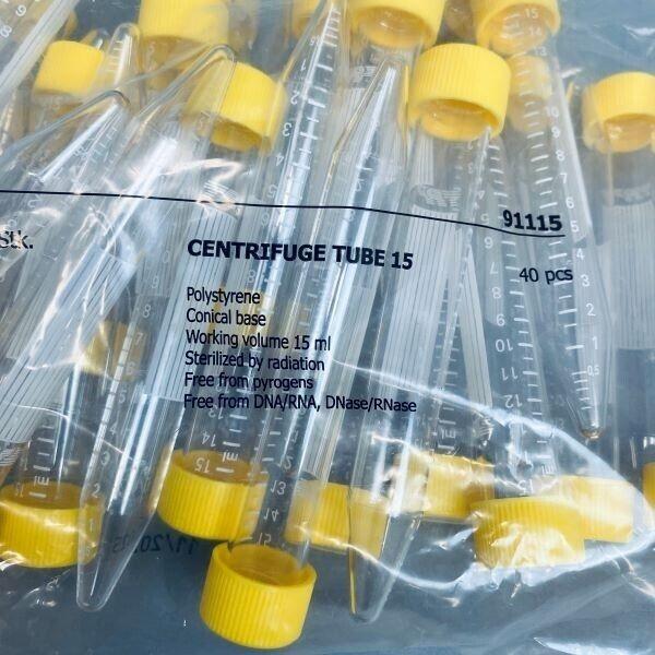 TPP 15 ml Centrifuge Tube 16 Packs of 40 - Total of 640 Tubes