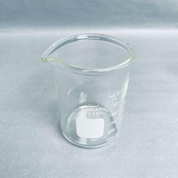 Vaso graduado Corning de 400 ml, vidrio Pyrex Griffin, lote de 4