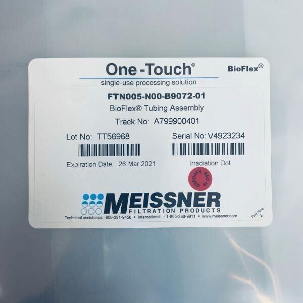 Meissner One-Touch BioFlex Tubing Assembly Quick Connect Total of 10 Tubes