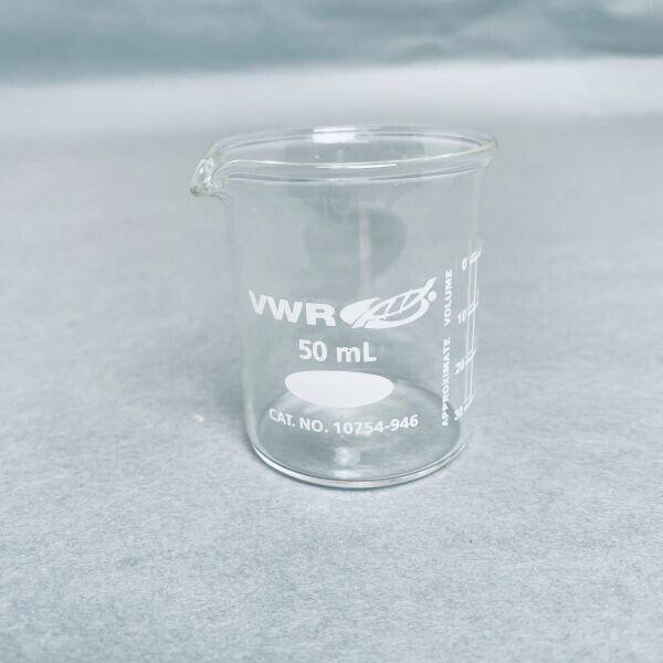 VWR Glass Beaker 50 ml Total of 4 Beakers