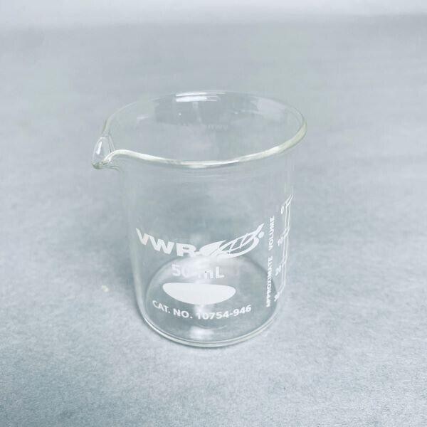 VWR Glass Beaker 50 ml Total of 4 Beakers