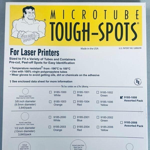 Diversified Biotech Assorted Count Laser Label 960 Medium and 2304 Small Labels