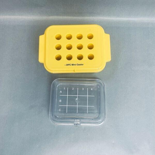 Globe Scientific CryoCool Mini Cooler -20 C 12-Place for 1.5 ml Tubes Yellow