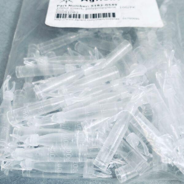 Agilent Vial Insert 100 ul Total of 70 Inserts