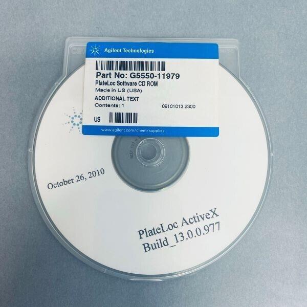 Agilent Technologies PlateLoc ActiveX Build 13.0.0.997 Software CD ROM