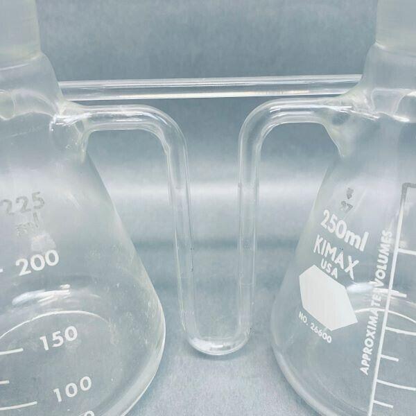 Kimble Double Erlenmeyer Glass Flask for Distillation