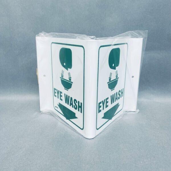 Brady Acrylic Safety Sign AED, 2 Eyewash Station, and 2 First Aid Signs