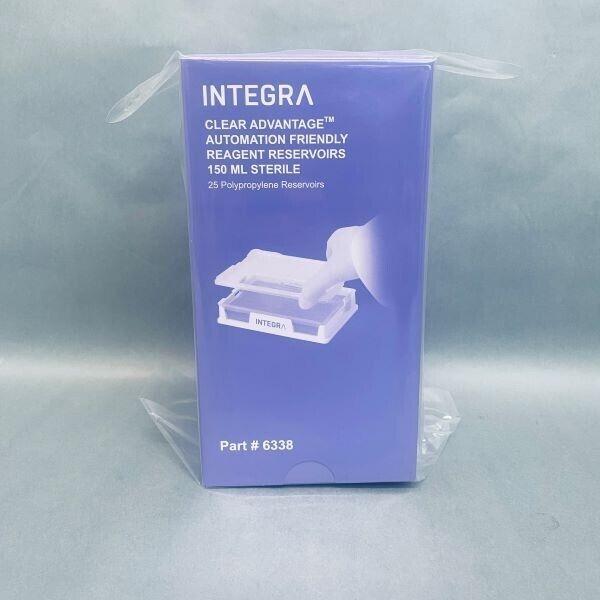 Integra Reagent Reservoir Clear Advantage 150 ml Sterile 4 Sleeves of 25 - Total of 100 Reservoirs