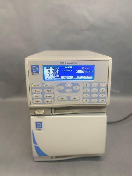 Bomba de gradiente Dionex GS50 Bomba HPLC controlada por 4 vías