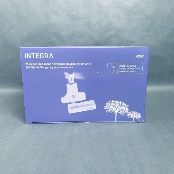 Integra Reagent Reservoir Clear Advantage 25 ml Sterile Total of 200 Reservoirs