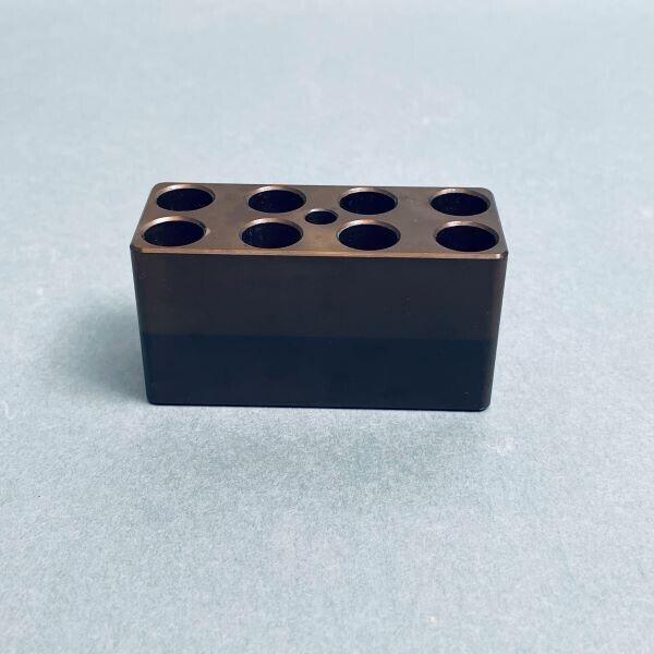 Aluminum Heat Block Compact 11 mm ID 8 Place for 5 ml Tubes Brown