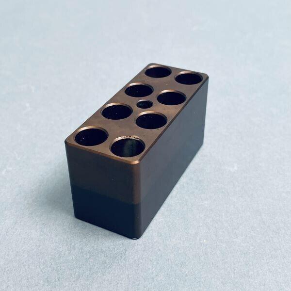 Aluminum Heat Block Compact 11 mm ID 8 Place for 5 ml Tubes Brown