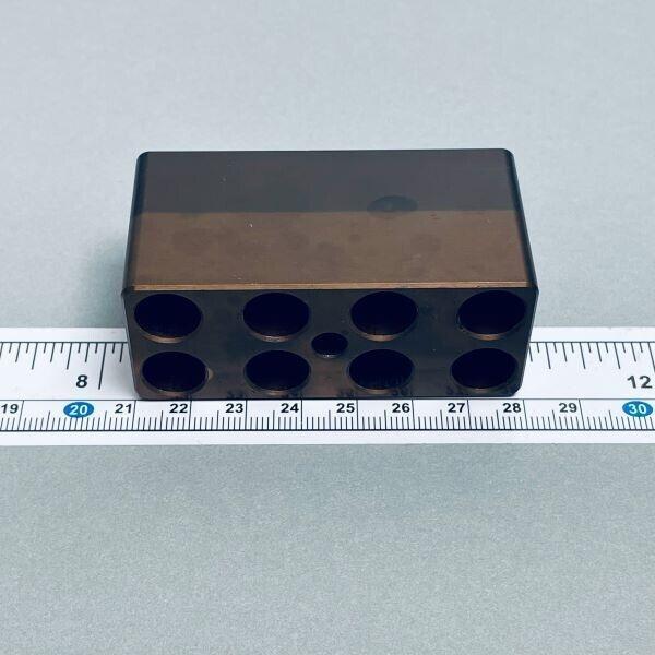 Aluminum Heat Block Compact 11 mm ID 8 Place for 5 ml Tubes Brown