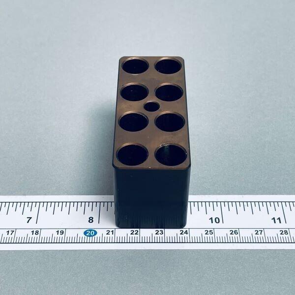 Aluminum Heat Block Compact 11 mm ID 8 Place for 5 ml Tubes Brown