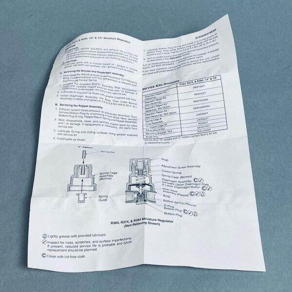 Regulador y manómetro en miniatura Parker de 1/4 pulg. NPT