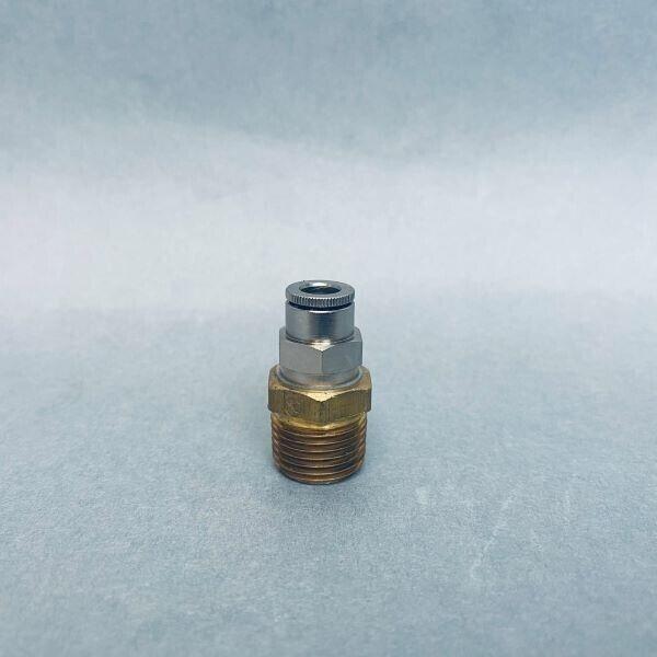 Biotage Adapter Fitting 1/4 in OD 3/8 in. Male NPT to 1/4 in. Insta-Tite Fitting