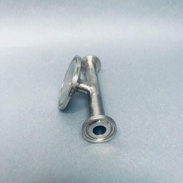 RJ Sanitary Tee 50 mm x 25 mm Mini x 25 mm Mini Tri-Clamp Fittings 316 Stainless