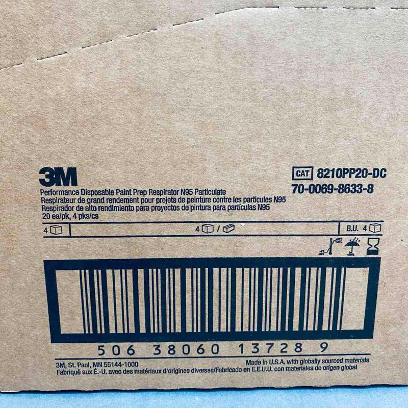 3M 8210Plus Particulate Respirator Mask N95 Case of 80 Masks PPE 3M