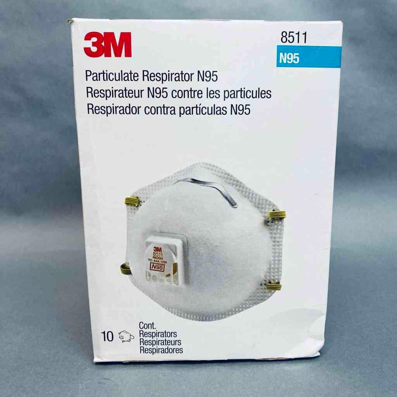 3M 8511 Particulate Respirator N95 Lot of 7 Boxes of with 10 Respirators Each PPE 3M