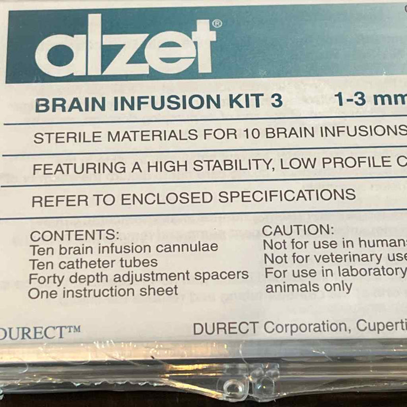Alzet Brain Infusion Kit 3 1 - 3 mm Materials for 10 Infusions