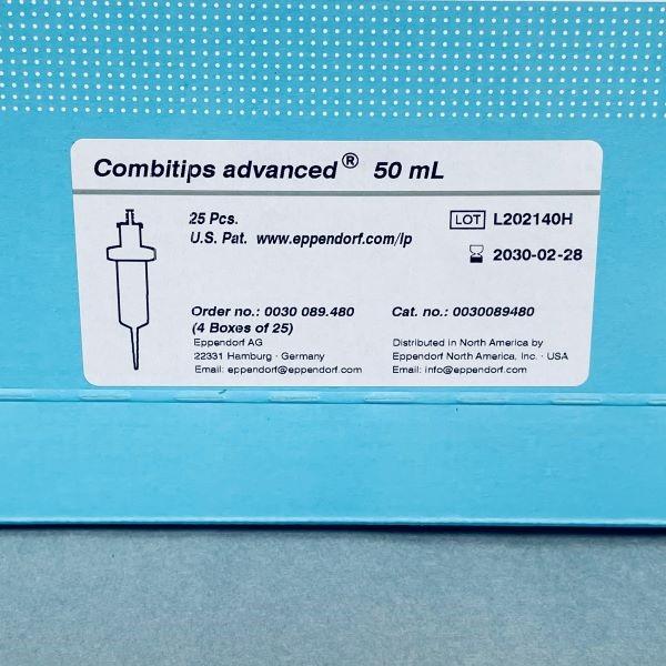 Eppendorf Combitips Advanced Pipette Tip 50 ml 4 Packs with 25 Tips Each