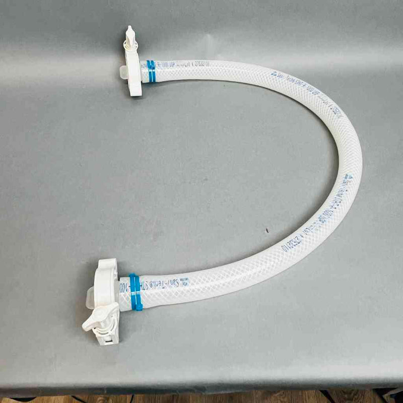 Saint-Gobain Sani-Tech Platinum Tubing Reinforced 1" ID x 5 ft w Clamps Lot of 2