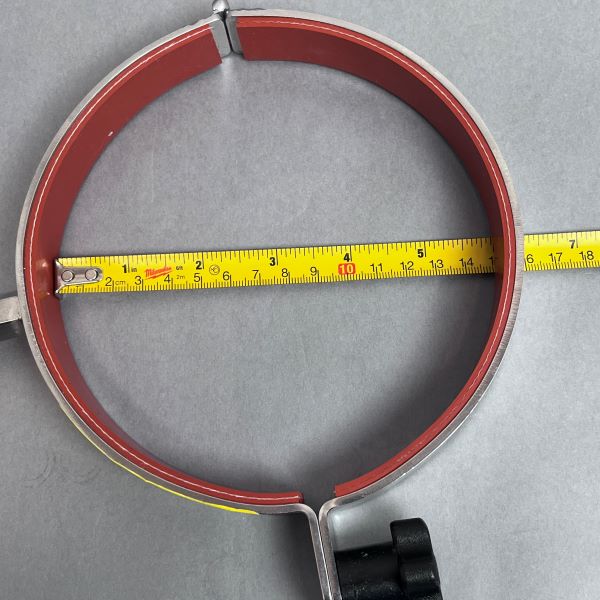 Chemglass Reactor Support Clamp 150 mm Diameter Stainless Steel