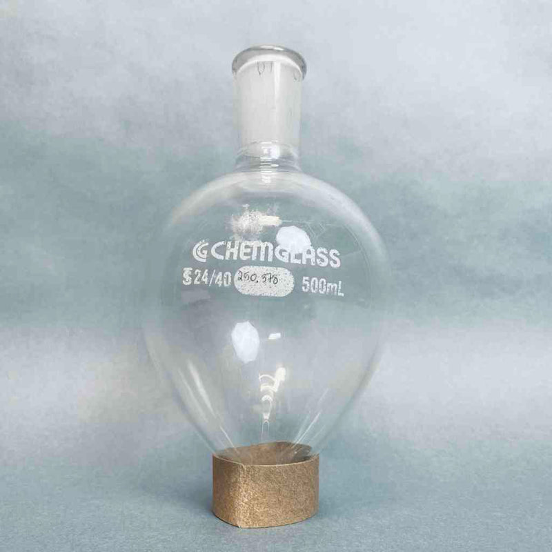 Chemglass Pear Shaped Flask 500 ml 24/40 Joint