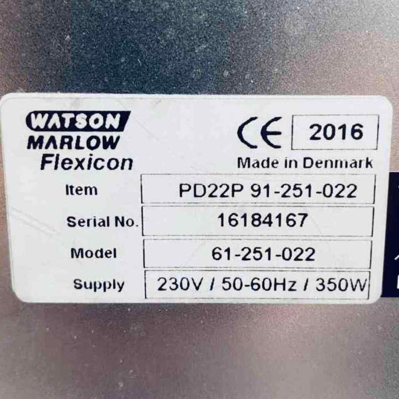 Watson Marlow Flexicon Pump Liquid Filling Peristaltic Pump Head