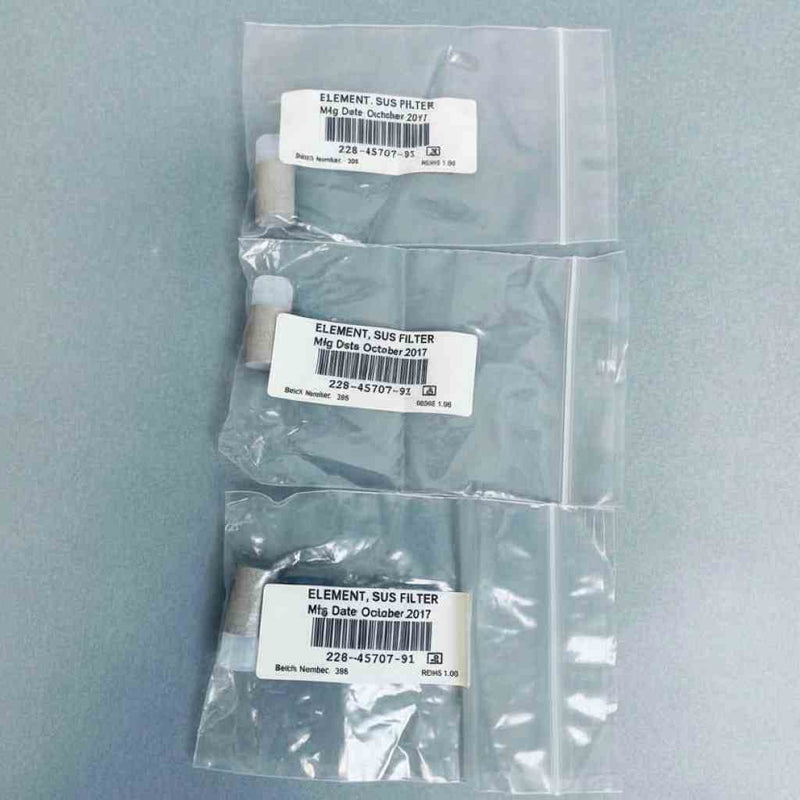 Shimadzu Suction Filter Stainless Steel Total of 3 Sealed Filters