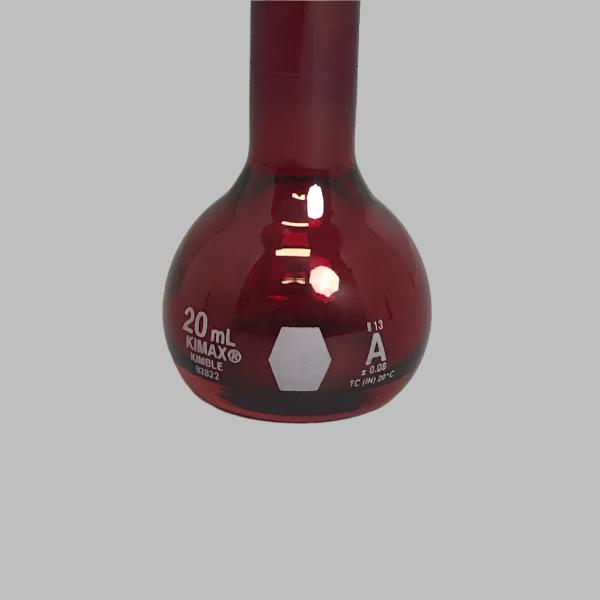 Kimble Volumetric Flask 20 ml Ray-Sorb Class A Glass with Stopper 6 Flasks