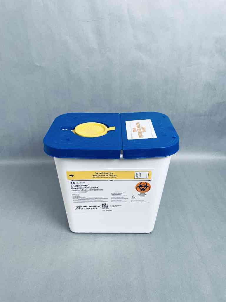 Covidien Sharps Waste Container 2 Gallon with Lid Case of 20 Containers