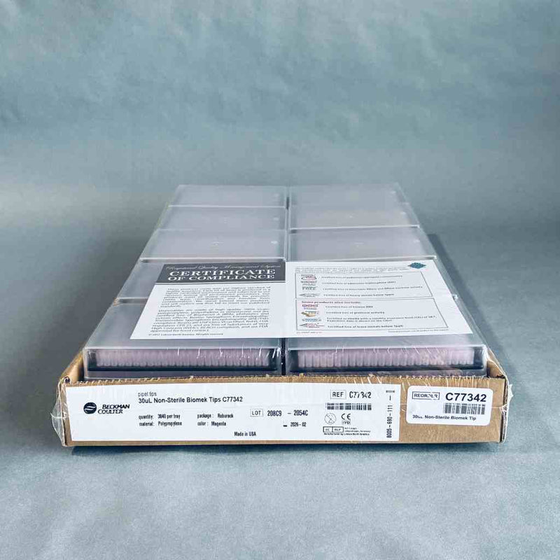 Beckman Coulter Biomek Pipette Tips Non Sterile 30 ul Racks with 384 Tips