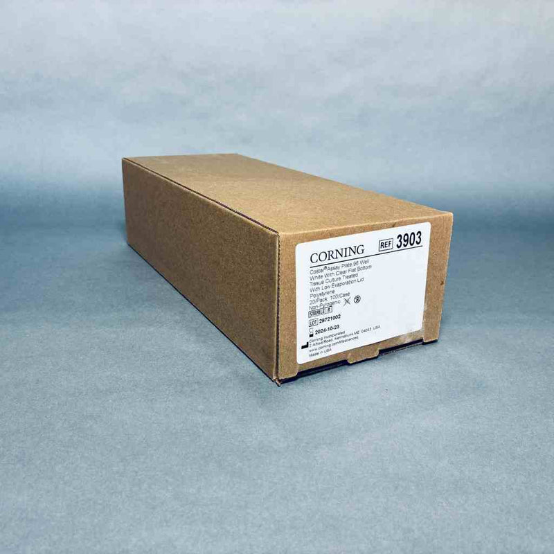 Corning Microplate with Lid 96 Well White Polystyrene Sterile Case of 100 Plates