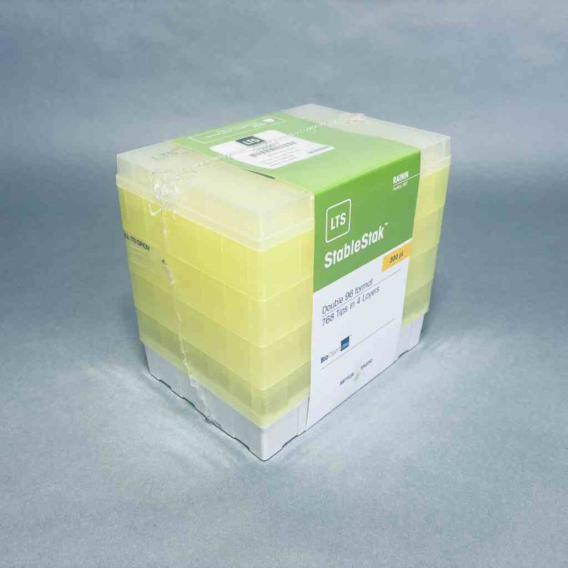 Rainin Pipette Tips 300 ul SS LTS 4 Racks with 192 Tips Each - Total of 768 Tips