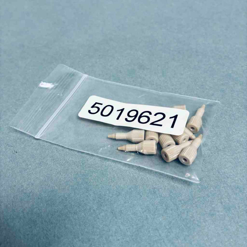 SCIEX 1/32" PEEK Nut with Glass-Filled PEEK Ferrule - Pack of 10 Ferrule/Nut Sets