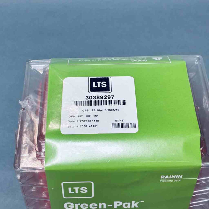 Rainin Green-Pak 10 ul Tip Rack Sterile 10 Refills of 960 Tips Total