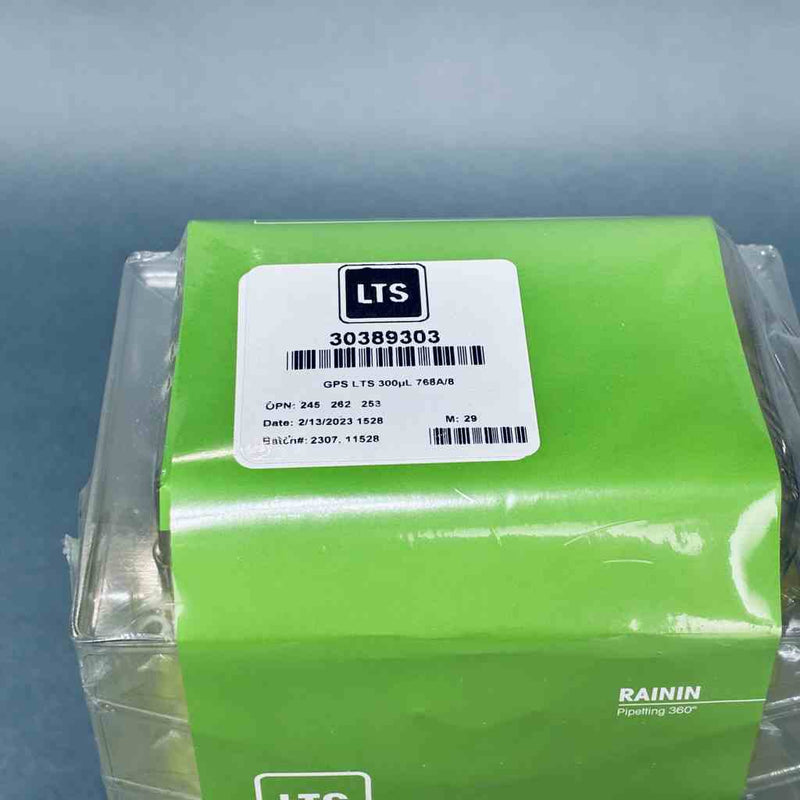Rainin Green-Pak 300 ul Tip Rack Non-Sterile 10 Refills of 768 Tips Total