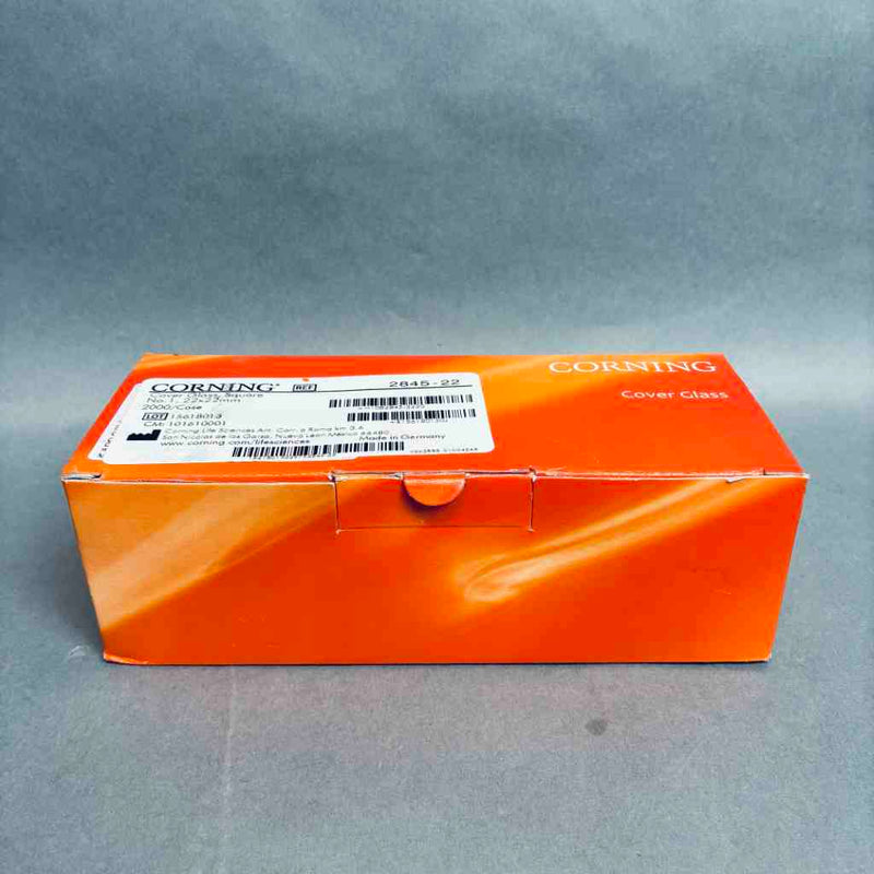Corning 2845-22 Cover Glass Square No. 1 22x22 mm 0.13-0.16 mm Thickness - Case of 1800
