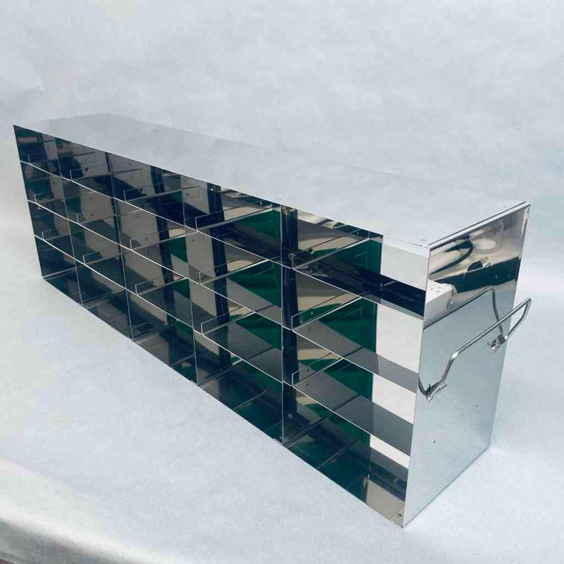 Crystal Technology 20-Place Freezer Rack for Standard 2 in. Boxes 5 Long x 4 High Configuration Case of 4 Racks