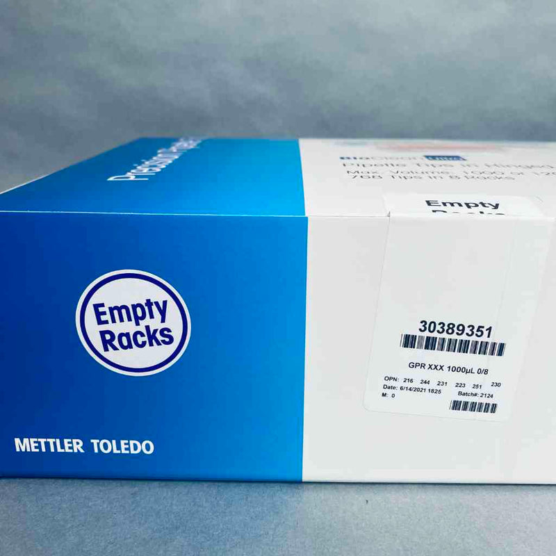 Mettler Toledo Empty Refill Rack for Green-Pak and SpaceSaver 1000 ul Pipette Tips Pack of 40 Racks