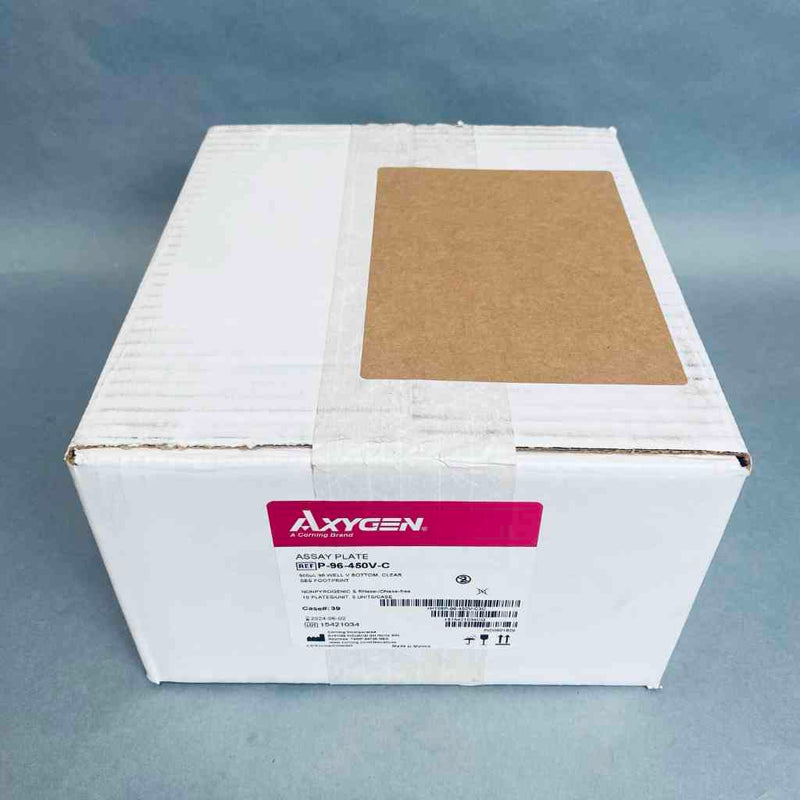 Axygen Assay Microplate 96 Well V Bottom Clear 500 ul Case of 50 Plates