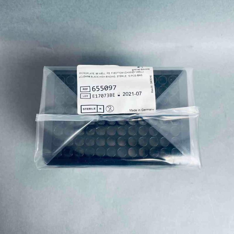 Greiner Bio-One Culture Microplate 96 Well Flat Bottom Sealed Case of 40 Plates