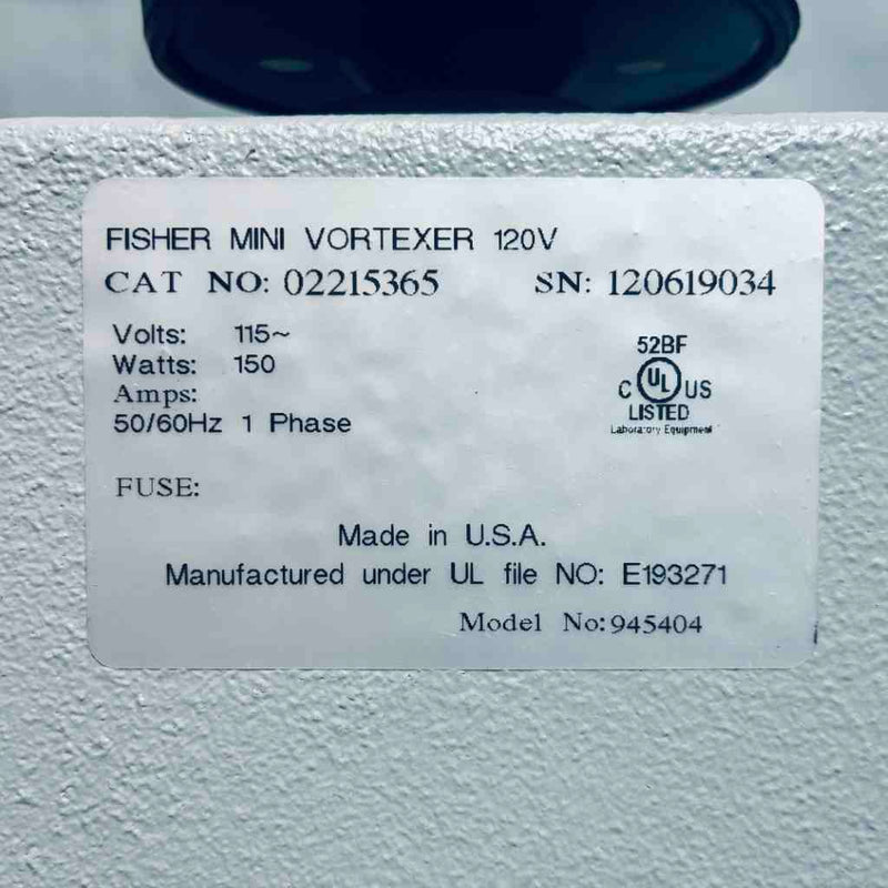 Fisher Scientific Mini Vortexer with Platform Head