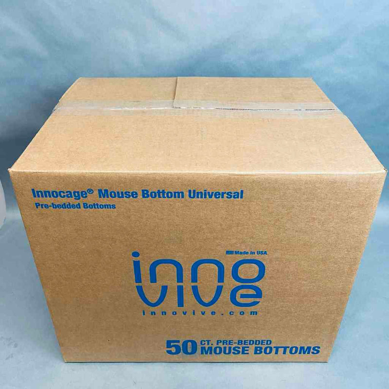 Innovive Mouse Cage Bottom prefilled with Alpha-Dri+ Bedding Case of 50 Bottoms