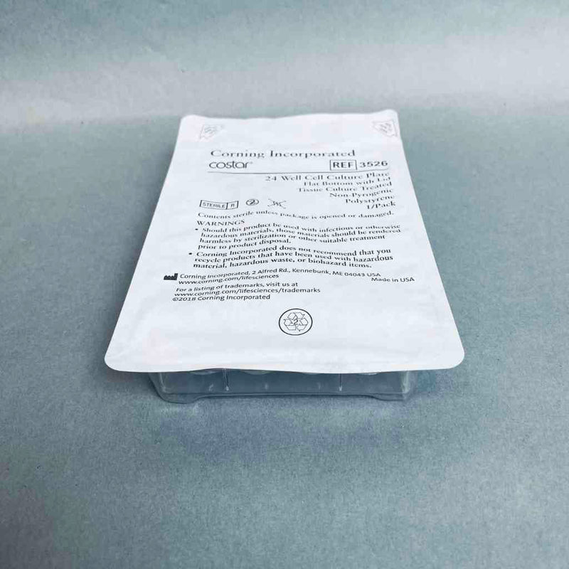 Corning Culture Microplate with Lid 24 Well 3.4 ml Individually Sealed Case of 50 Plates
