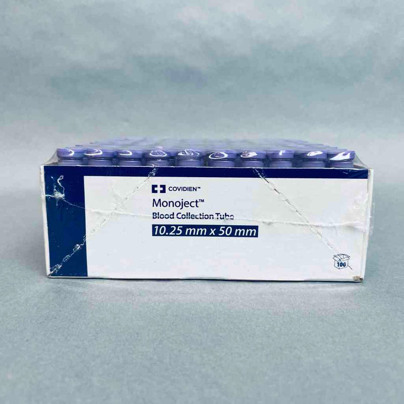 Covidien Monoject Blood Collection Tube 2 ml 10.25 mm x 50 mm 5 Packs of 100 Tubes Each